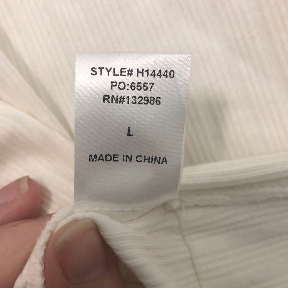Mittoshop Cream Ribbed Knit Top - Picture 6 of 6